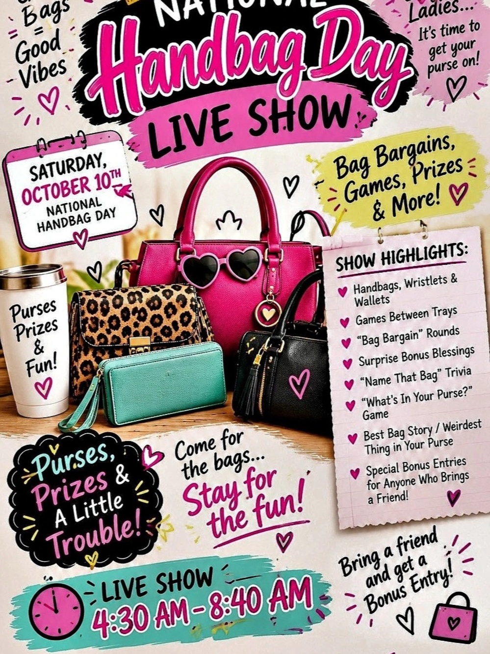 Handbag Day Live Show #oldgirlsquad